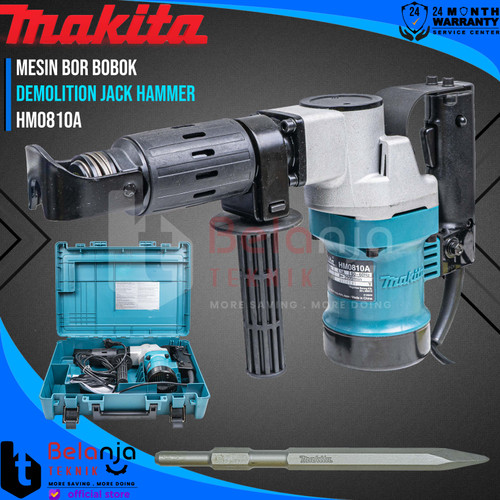 [EZM.3505187] Makita Mesin Bor Bobok HM 0810 Demolition JACK Hammer HM0810 900 WATT