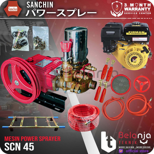 [EZM.3505191] SANCHIN Power Sprayer SCN 45 Steam + Engine Firman 9HP GX 270