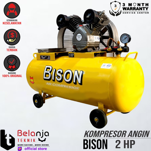 [EZM.3505230] BISON Unloaded Air Compressor 2 HP Mesin Kompressor Udara Unit Only