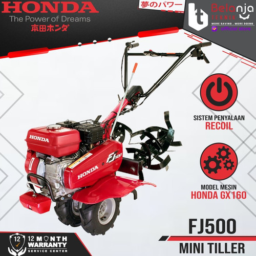 [EZM.3505260] Honda Cultivator FJ 500 Mesin Mini Tiller Tanah Kering Basah Standard