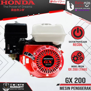 [EZM.3505261] Mesin Penggerak Honda GX 200 Thailand 6.5 HP Bensin Engine Serbaguna