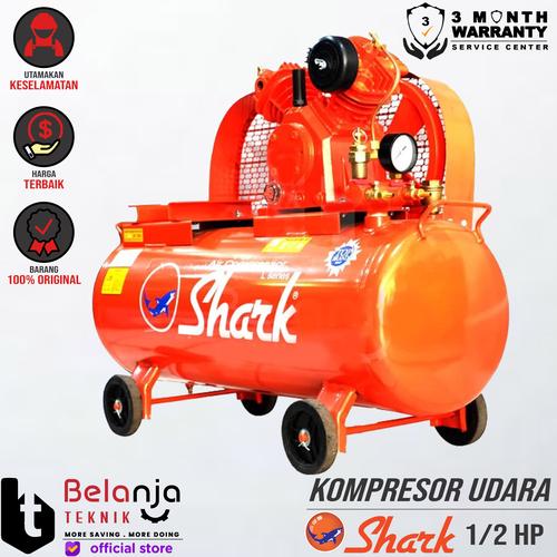 [EZM.3505264] Shark 0.5 HP -1/2 UNLOADED AIR COMPRESSOR- KOMPRESOR ANGIN KOSONGAN