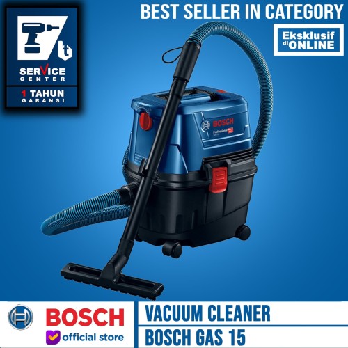 Bosch Vacuum Cleaner GAS 15 L GAS15L Debu Basah Kering 1100 WATT