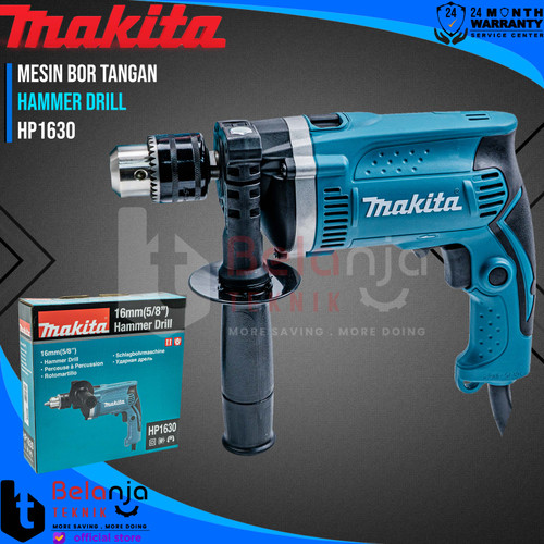 [EZM.3505289] Makita Bor Tangan HP 1630 HP1630 710 WATT JEPANG BOR BESI BETON KAYU