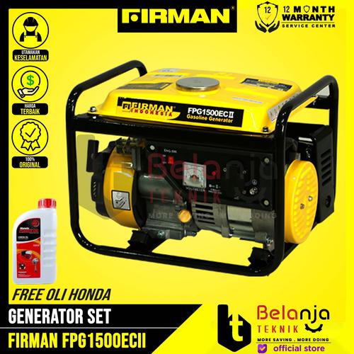 [EZM.3505326] Firman Genset Bensin FPG 1500 EC II 850 Watt Generator Set FPG1500