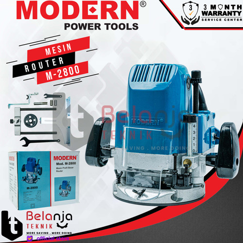 [EZM.3505334] MODERN Mesin Router M 2800 12mm Profil Kayu BESAR Wood Trimmer M2800