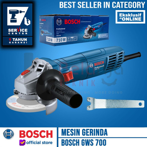 [EZM.3505342] Bosch GWS 700 Mesin Gerinda Listrik 4 Inch GWS700 Angle Grinder 10 MM