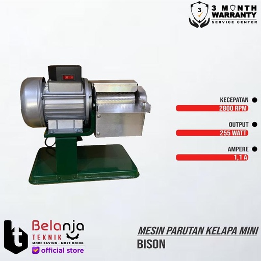 Mesin Parutan Kelapa Mini Elektrik - Bison