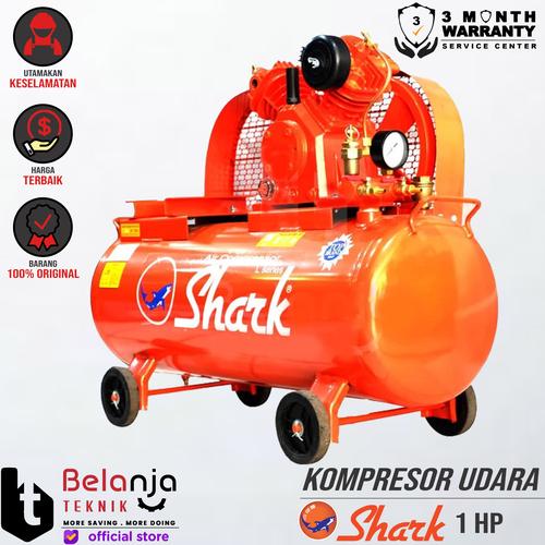 [EZM.3505366] Shark Mesin Kompresor Udara 1 Hp Air Compressor 1Hp Body Only Kosongan