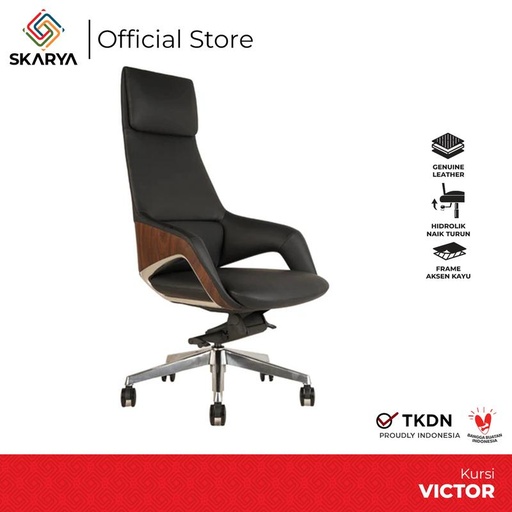 [EZO.6500158] Kursi Direktur Kursi Kerja Kursi Kantor Kursi Kulit Victor (Baru)