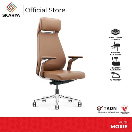 [EZO.6500159] Kursi Direktur Kursi Kerja Kursi Kantor Kursi Kulit Moxie (Baru)