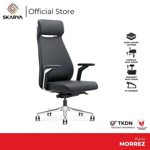[EZO.6500160] Kursi Direktur Kursi Kerja Kursi Kantor Kursi Kulit Morrez (Baru)