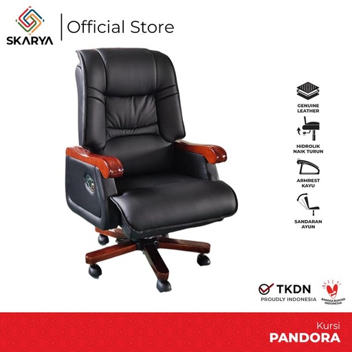 [EZO.6500167] Kursi Kerja Direktur Kursi Kantor Kursi Kayu Pandora (Baru)