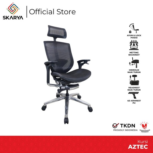 [EZO.6500241] Kursi Direktur Kursi Kerja Kursi Kantor Aztec (Baru)