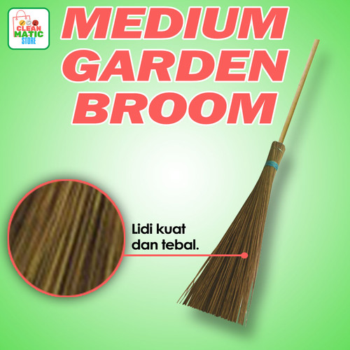 [EZM.0200014] Medium Garden Broom - Sapu Kebun Menengah Sapu Lidi
