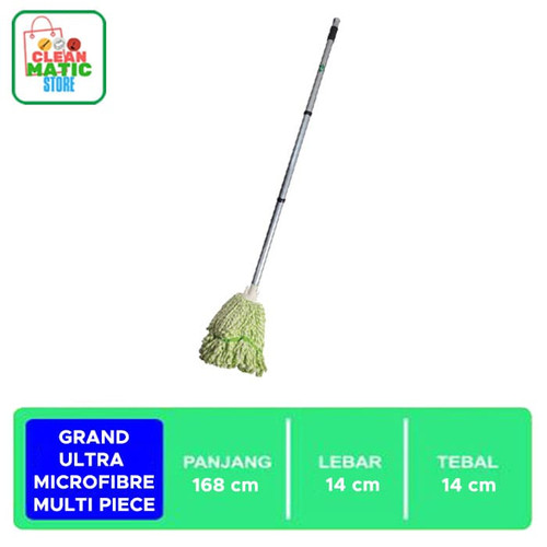 [EZM.0200023] GRAND ULTRA MICROFIBRE MULTI PIECE - Alat Pel Lantai 3 Bagian Tongkat