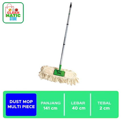 [EZM.0200026] DUST MOP MULTI PIECE - Pendorong Debu Lantai Dengan Tongkat 3 Bagian