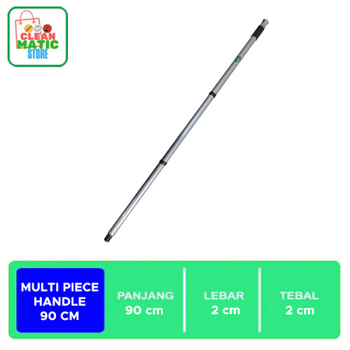 [EZM.0200308] MULTI PIECE HANDLE 90CM - Tongkat 3 Bagian Untuk Sapu Besi Ringan
