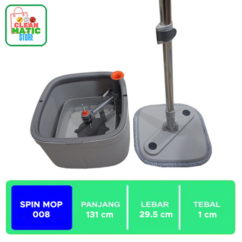[EZM.0200040] SPIN MOP 008 - Set Alat Pel dan Peras Putar Bentuk Kotak Berkualitas