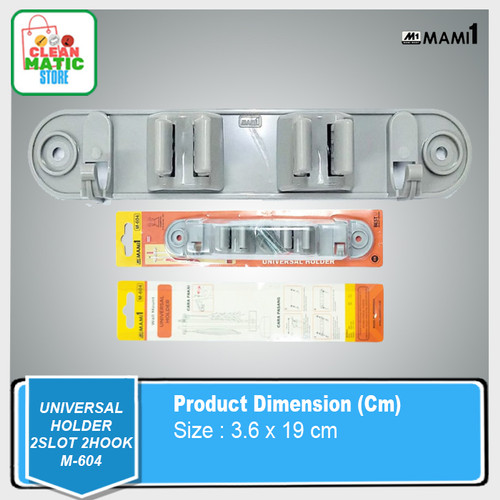 [EZM.0200043] UNIVERSAL HOLDER (2 SLOT 2 HOOK)
