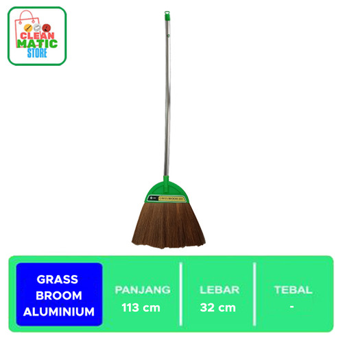 [EZM.0200056] GRASS BROOM ALUMINIUM