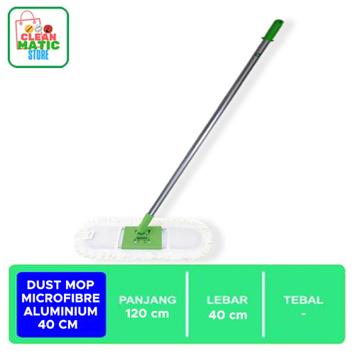 [EZM.0200066] DUST MOP MICROFIBRE 40 CM ALUMINIUM
