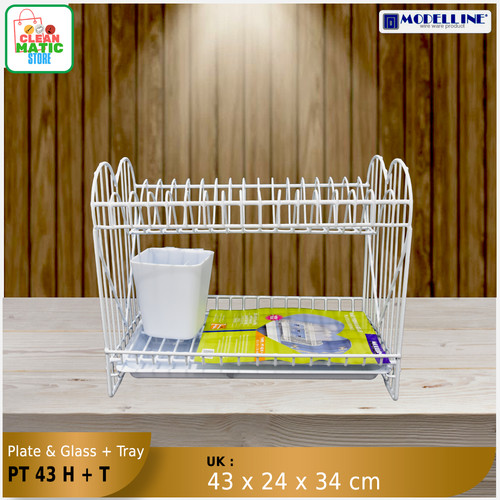 [EZM.0200105] PLATE & GLASS + TRAY ( PT 43 H + T )