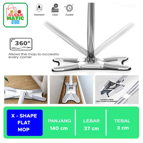 [EZM.0200156] X-SHAPE FLAT MOP / ALAT PEL PRAKTIS