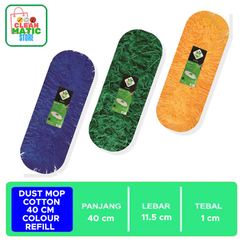 [EZM.0200167] DUST MOP COLOUR REFILL 40CM