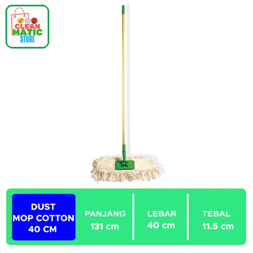 [EZM.0200173] PENDORONG DEBU 40CM BAHAN COTTON (DUST MOP COTTON 40CM)