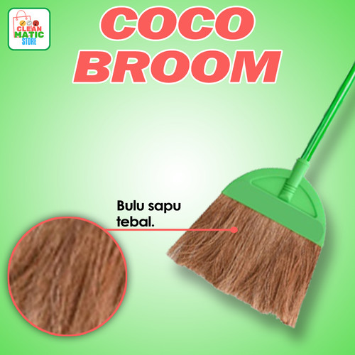 [EZM.0200181] Clean Matic - Coco Broom ( Sapu Sabut Kelapa )