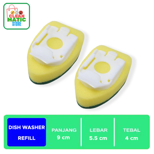 [EZM.0200182] Scrubber Sponge Refill with Handle 001