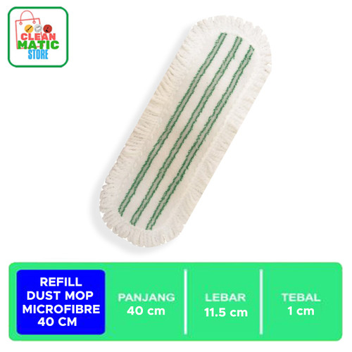 [EZM.0200346] Clean Matic - Isi Ulang Pendorong Debu Dust Mop Microfibre