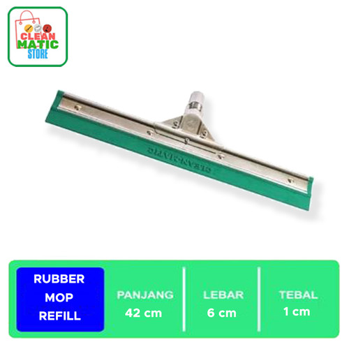 [EZM.0200203] Clean Matic - Kepala Pendorong Air ( Rubber Mop Head )