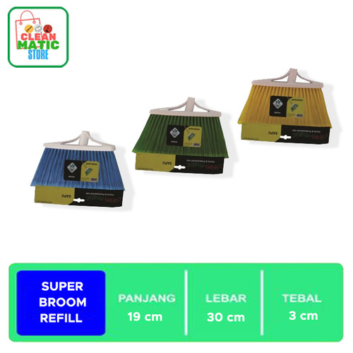 [EZM.0200204] Clean Matic - Isi Ulang Sapu Super ( Super Broom )