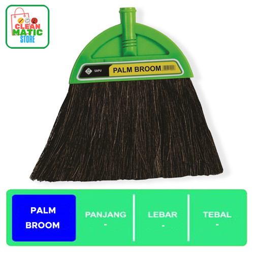 [EZM.0200206] Clean Matic - Kepala Sapu Ijuk ( Palm Broom Head )