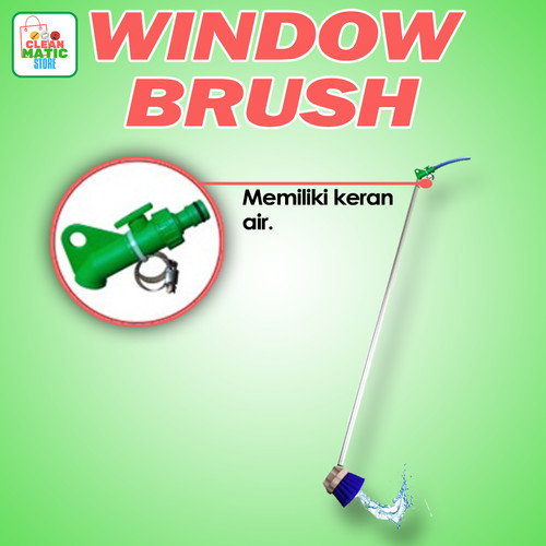 [EZM.0200207] Clean Matic - Sikat Jendela ( Window Brush )