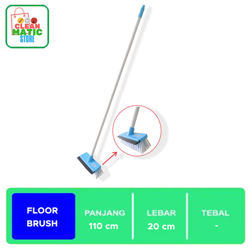 [EZM.0200248] Floor Brush Sikat Lantai + Pendorong Air