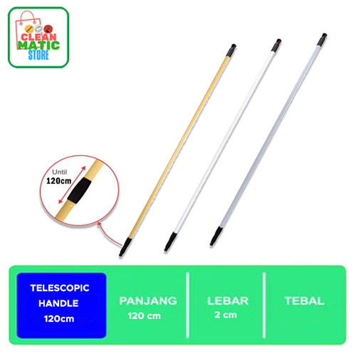 [EZM.0200253] Clean Matic - Tongkat Telescopic 120 cm