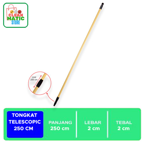 [EZM.0200254] Clean Matic - Tongkat Telescopic 250cm