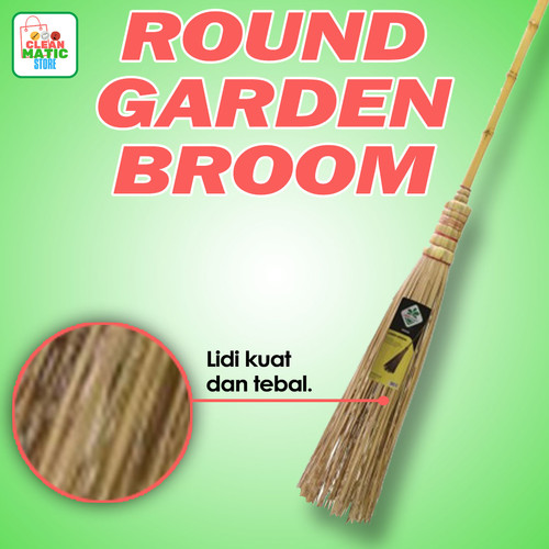 [EZM.0200264] Clean Matic -  Round Garden Broom (Sapu Taman)