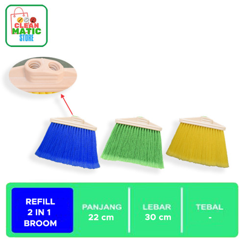 [EZM.0200269] Clean Matic - 2 in 1 Broom Refill (Isi Ulang Sapu 2 in 1)
