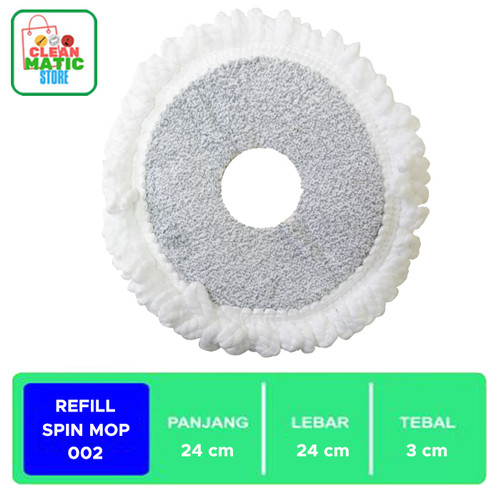 [EZM.0200274] Isi Ulang Alat Pel - Spin Mop 002 (Refill Mop)