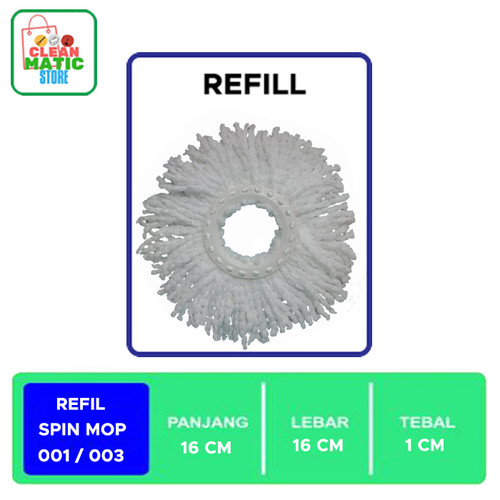[EZM.0200277] Refill Spin Mop 001 / 003 (Isi Ulang Alat Pel)