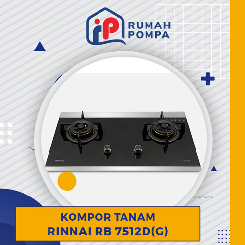 [EZM.1160157] Kompor Tanam 2 Tungku Rinnai RB 7512D(G)