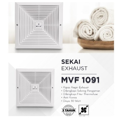 [EZM.1161259] Exhaust Fan Plafon Sekai 10 Inch MV 1091