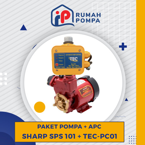 [EZM.1160136] Promo Paket Pompa + APC Untuk Pompa Booster Sharp SPS 101