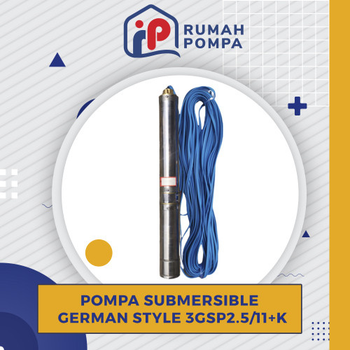 [EZM.1160204] Pompa Satelit Submersible 0.5 HP 3 Inc German Style 3GSP2.5/11 K