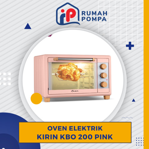 [EZM.1160257] Oven Listrik Kirin Low Watt KBO 200 Pink