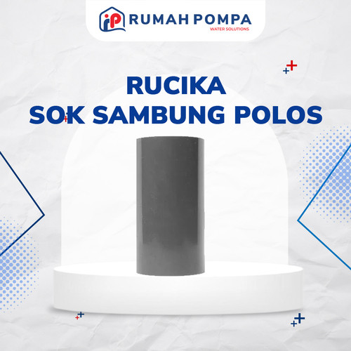 [EZM.1160270] Rucika Sok Sambung Polos PVC